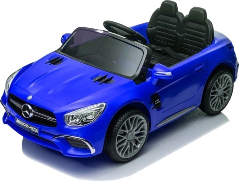 AUTO NA AKUMULATOR MP3 SKÓRA PILOT EVA MERCEDES SL65 S NIEBIESKI LAKIEROWANY