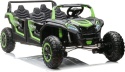AUTO NA AKUMULATOR MP3 SKÓRA EVA BUGGY A033 4X4 24V ZIELONY