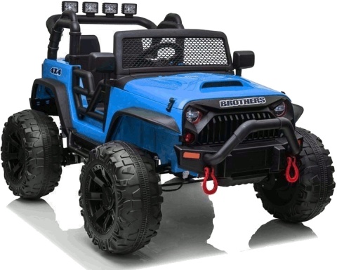 AUTO NA AKUMULATOR MP3 SKÓRA PILOT EVA JEEP JC666 NIEBIESKI LAKIEROWANY