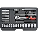 YATO YT-14461 ZESTAW NARZĘDZIOWY 1/4'' 25 SZTUK XS
