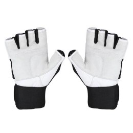 RST04 WHITE-BLACK ROZM. XL RĘKAWICE NA SIŁOWNIĘ HMS