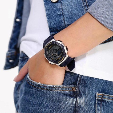 ZEGAREK MĘSKI CASIO AE-1000W 2AV (zd073e) - WORLD TIME