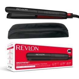 REVLON SmoothStay 25mm Prostownica do włosów z olejkiem kokosowym +etui