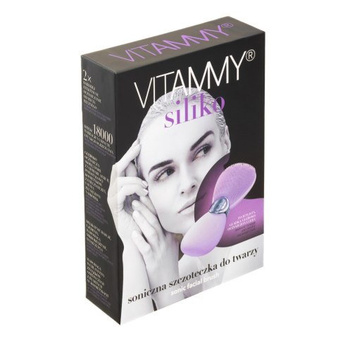 VITAMMY SILIKO kolor lawendowy Szczoteczka soniczna do twarzy