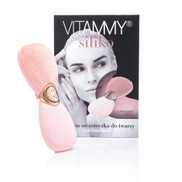 VITAMMY SILIKO kolor pudrowy róż Szczoteczka soniczna do twarzy