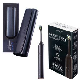 VITAMMY Symphony / black + etui VITAMMY case 3 black Zestaw prezentowy - szczoteczka soniczna i etui