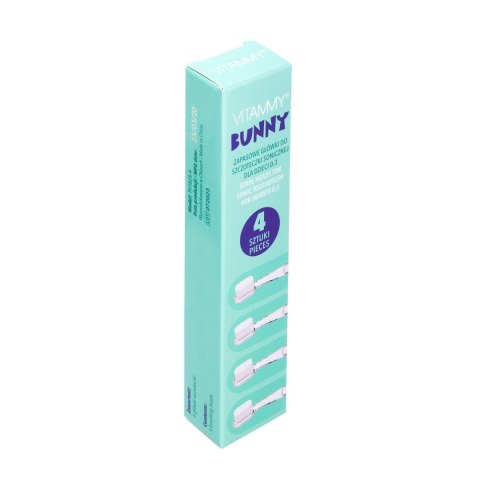 Vitammy Bunny /4szt Końcówki do szczoteczki sonicznej 0-3 lata