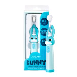 Vitammy Bunny Light Blue Szczoteczka soniczna dla dzieci 0-3 lata ze światełkiem LED i nanowłóknami