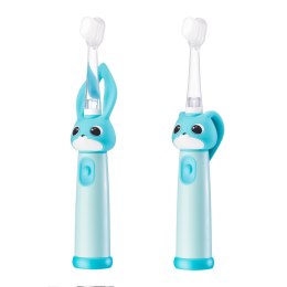 Vitammy Bunny Light Blue Szczoteczka soniczna dla dzieci 0-3 lata ze światełkiem LED i nanowłóknami