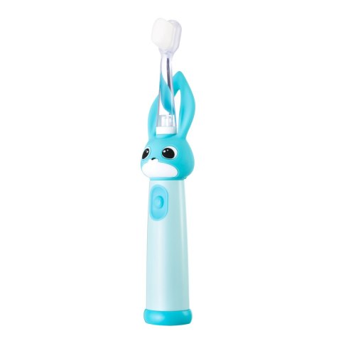 Vitammy Bunny Light Blue Szczoteczka soniczna dla dzieci 0-3 lata ze światełkiem LED i nanowłóknami