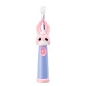 Vitammy Bunny Pink Szczoteczka soniczna dla dzieci 0-3 lata ze światełkiem LED i nanowłóknami