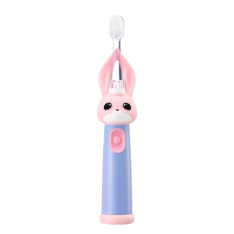 Vitammy Bunny Pink Szczoteczka soniczna dla dzieci 0-3 lata ze światełkiem LED i nanowłóknami