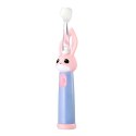 Vitammy Bunny Pink Szczoteczka soniczna dla dzieci 0-3 lata ze światełkiem LED i nanowłóknami