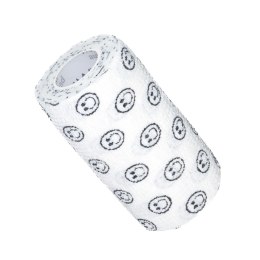 Vitammy Autoband białe buźki 10cm x 450cm Elastyczny bandaż kohezyjny samoprzylepny