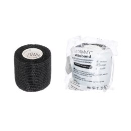 Vitammy Autoband kolor czarny 5cm x 450cm Elastyczny bandaż kohezyjny samoprzylepny