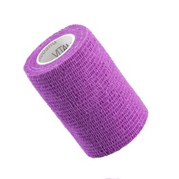 Vitammy Autoband kolor fioletowy 7,5cm x 450cm Elastyczny bandaż kohezyjny samoprzylepny