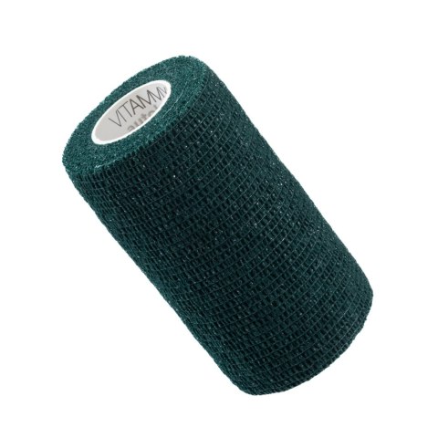 Vitammy Autoband kolor oliwkowy 10cm x 450cm Elastyczny bandaż kohezyjny samoprzylepny
