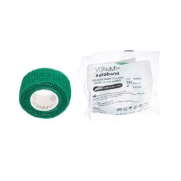 Vitammy Autoband kolor zielony 2,5cm x 450cm Elastyczny bandaż kohezyjny samoprzylepny