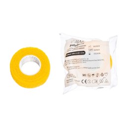 Vitammy Autoband kolor żółty 2,5cm x 450cm Elastyczny bandaż kohezyjny samoprzylepny