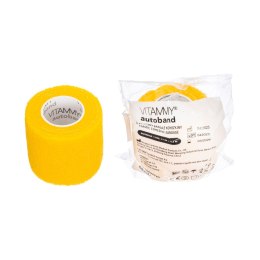 Vitammy Autoband kolor żółty 5cm x 450cm Elastyczny bandaż kohezyjny samoprzylepny