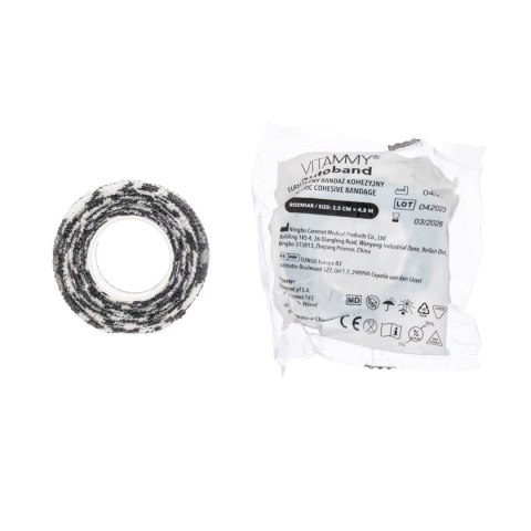 Vitammy Autoband moro 2,5cm x 450cm Elastyczny bandaż kohezyjny samoprzylepny