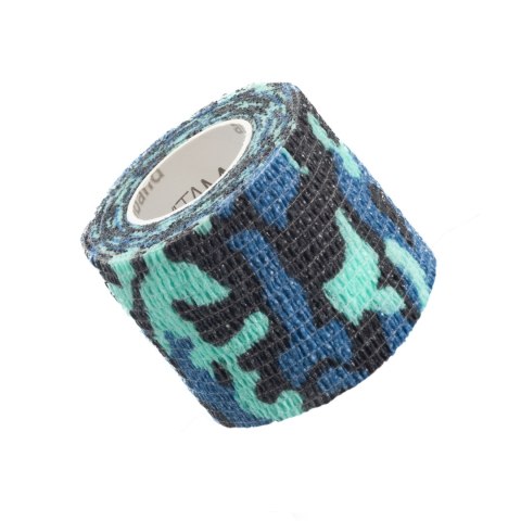 Vitammy Autoband niebieskie moro 5cm x 450cm Elastyczny bandaż kohezyjny samoprzylepny