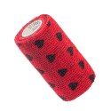 Vitammy Autoband serduszka czarne 10cm x 450cm Elastyczny bandaż kohezyjny samoprzylepny