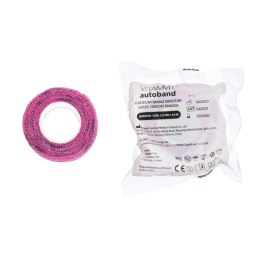 Vitammy Autoband serduszka fioletowe 2,5cm x 450cm Elastyczny bandaż kohezyjny samoprzylepny