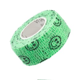Vitammy Autoband zielone buźki 2,5cm x 450cm Elastyczny bandaż kohezyjny samoprzylepny