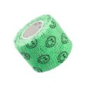 Vitammy Autoband zielone buźki 5cm x 450cm Elastyczny bandaż kohezyjny samoprzylepny