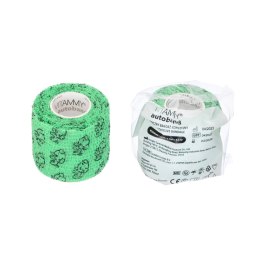 Vitammy Autoband zielone buźki 5cm x 450cm Elastyczny bandaż kohezyjny samoprzylepny