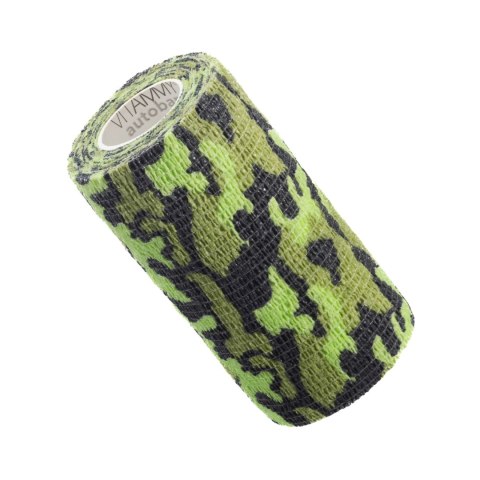 Vitammy Autoband zielone moro 10cm x 450cm Elastyczny bandaż kohezyjny samoprzylepny