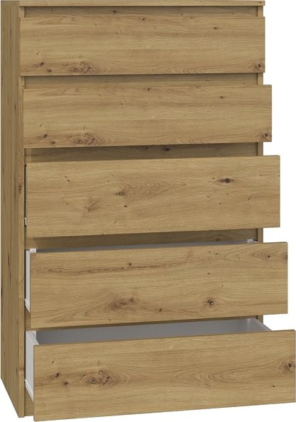 Komoda z 5 Szufladami Duża Do Salonu 70x109x40 cm Artisan Lilia L5 Pojemna