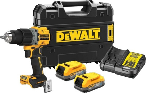 WKRĘTARKA AKUMULATOROWA DEWALT DCD805E2T Z UDAREM XR 18V 2*1.7AH