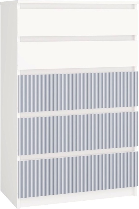 Komoda z 5 Szufladami Duża Do Salonu 70x109x40cm Arte Blue Lilia L5 Pojemna