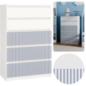 Komoda z 5 Szufladami Duża Do Salonu 70x109x40cm Arte Blue Lilia L5 Pojemna