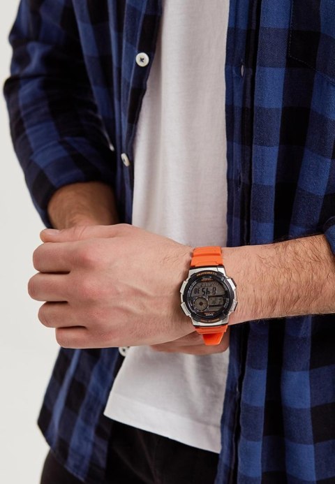 ZEGAREK MĘSKI CASIO AE-1000W 4BV (zd073d) - WORLD TIME