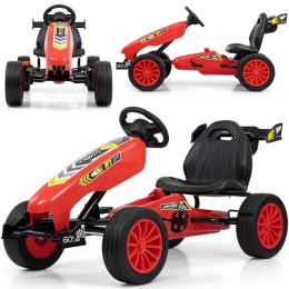 Gokart Pedały Piankowe koła Hamulec ręczny Viper Lekki Mocny dla Dzieci 87c