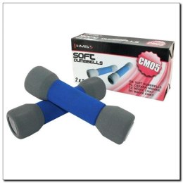 CM05 NIEBIESKO-SZARY CIĘŻARKI MIĘKKIE 2 x 1,5 KG HMS