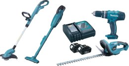 MAKITA ZESTAW ELEKTRONARZĘDZI COMBO 18V DUR181+DHP453+DUH253+DCL180 2*3.0AH