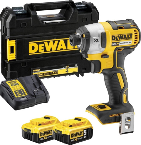 ZAKRĘTARKA AKUMULATOROWA DEWALT DCF887P2 18V 1/4'' 2*5,0AH LI-LON