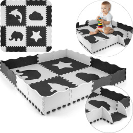 Mata piankowa dla dzieci Gruba 24 puzzle Jolly 2x2 - Grey