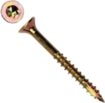 WKRĘT DO DREWNA OCYNK ŻÓŁTY NA TORX 6.0*100MM T30 100 SZTUK