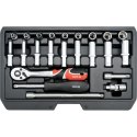 YATO YT-14451 ZESTAW NARZĘDZIOWY 23 CZĘŚCI 1/4''