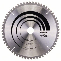 BOSCH PIŁA TARCZOWA 254*30*60 DREWNO