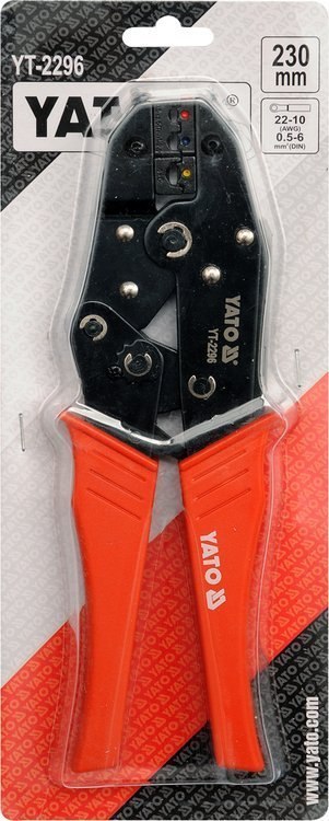 YATO SZCZYPCE DO ZCISKANIA KONEKTORÓW 0.5-6MM2 YT-2296
