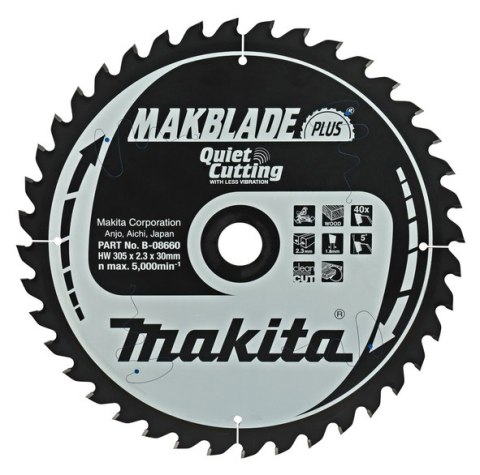 MAKITA PIŁA SPIEKOWA 305*30/40Z