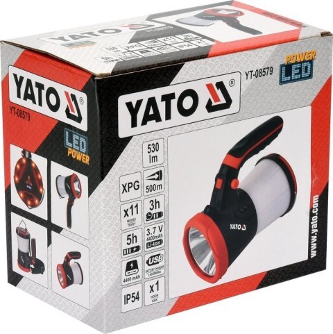 YATO YT-08579 LATARKA WIELOFUNKCYJNA 3W1 530LM