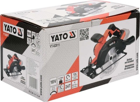 YATO PILARKA 18V ,165MM BEZ AKUMULATORA YT-82811