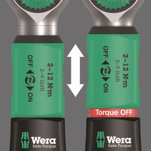 WERA KLUCZ DYNAMOMETRYCZNY SAFE-TORQUE A 2 1/4'',2-12 NM, 2-12 NM